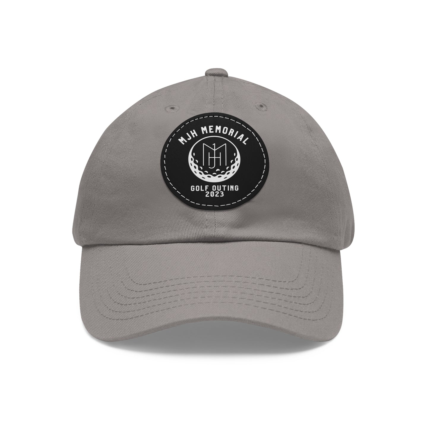 MJH Golf Logo Dad Hat with Leather Patch (Round)