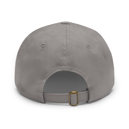 MJH Golf Shield Logo Dad Hat with Leather Patch (Round)