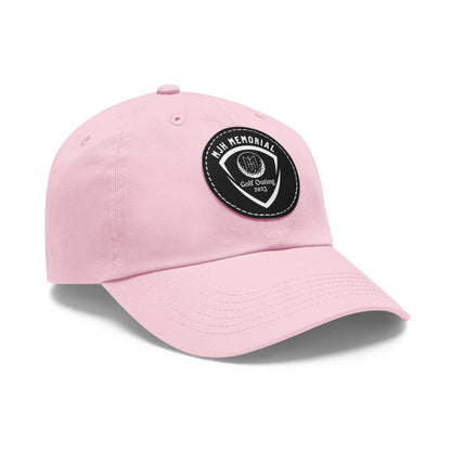 MJH Golf Shield Logo Dad Hat with Leather Patch (Round)