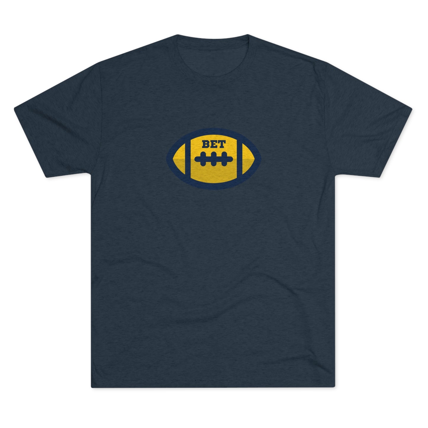 Bet - Cute Football Unisex Tri-blend Adult T-shirt