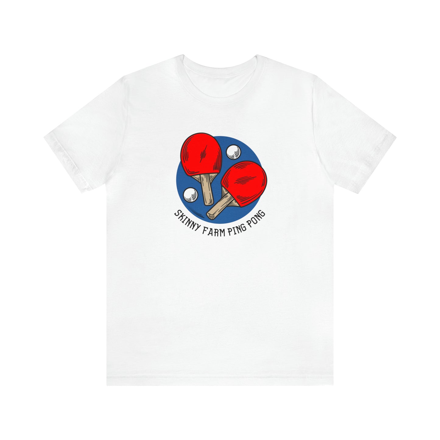 Skinny Farm Ping Pong Circle (Front Only) Unisex T-shirt