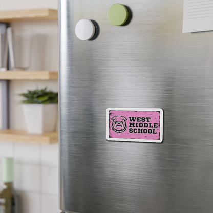 West Pink 2x3" Rectangular Die-Cut Magnets