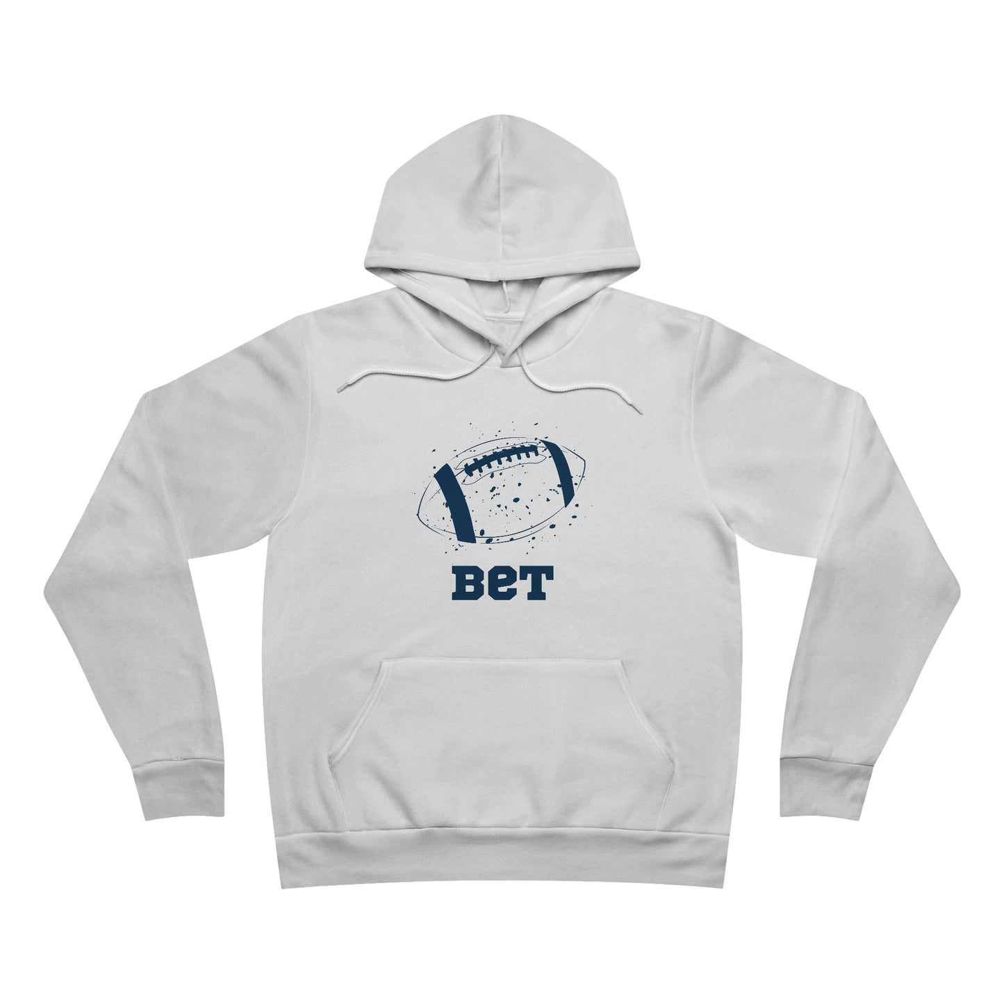 Bet - Football Unisex Adult Sponge Fleece Pullover Hoodie