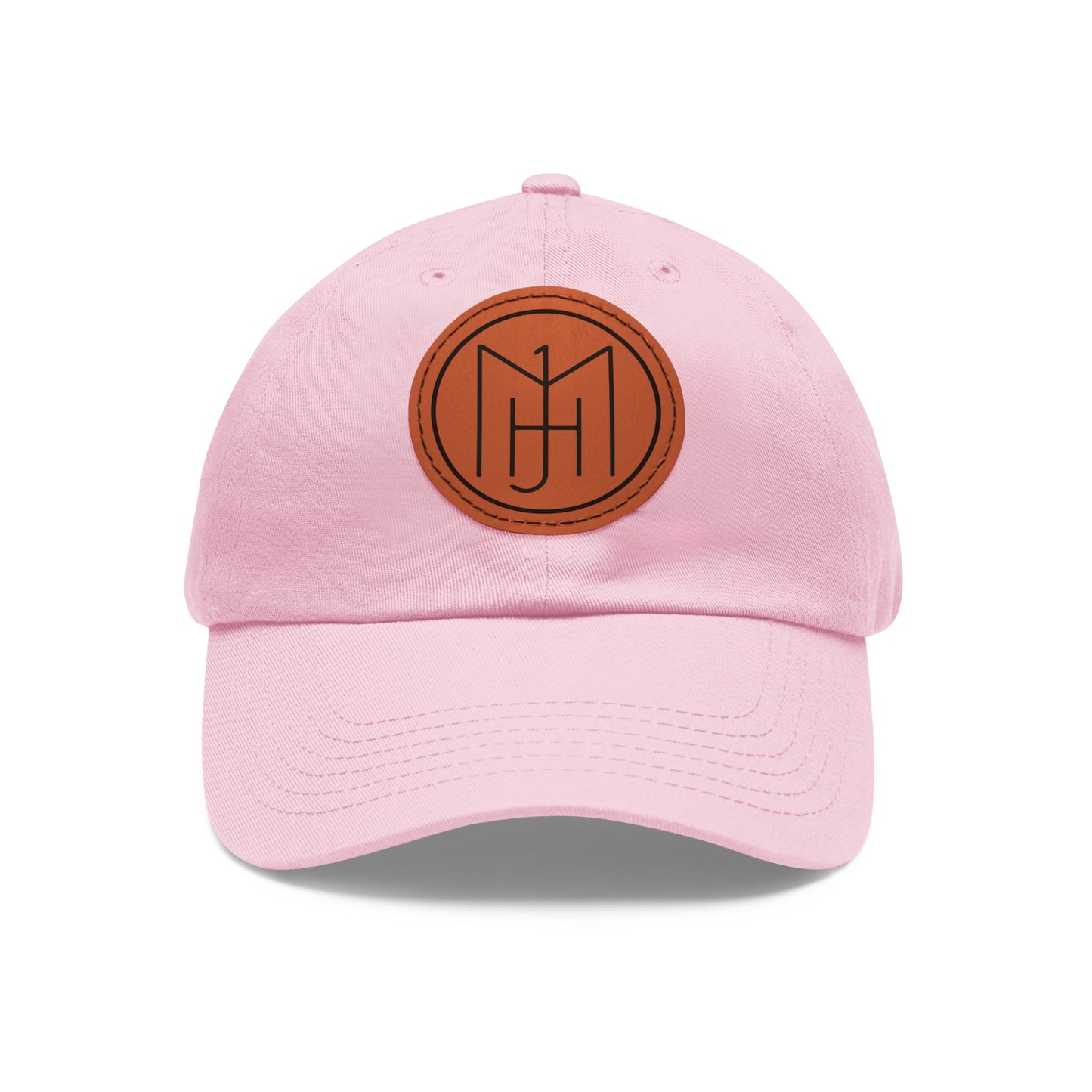 MJH Logo Dad Hat with Leather Patch (Round)