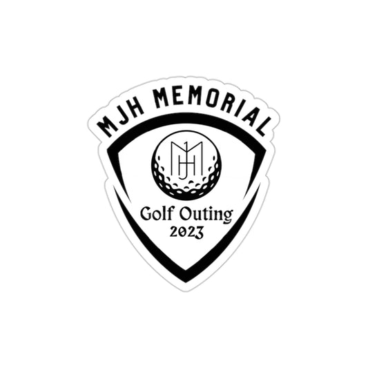 MJH Golf Shield Logo Die-Cut Stickers