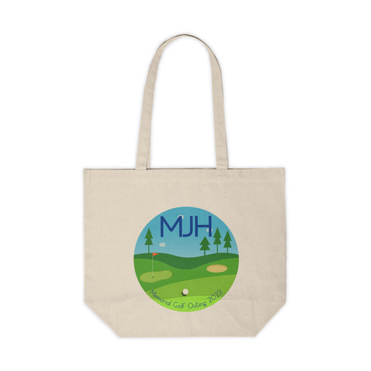 MJH Golf Course Canvas Shopping Tote