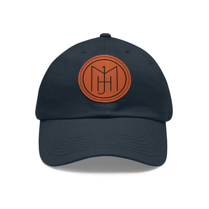 MJH Logo Dad Hat with Leather Patch (Round)