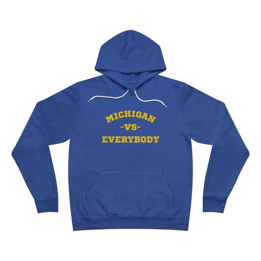 Michigan vs. Everybody Unisex Adult Sponge Fleece Pullover Hoodie