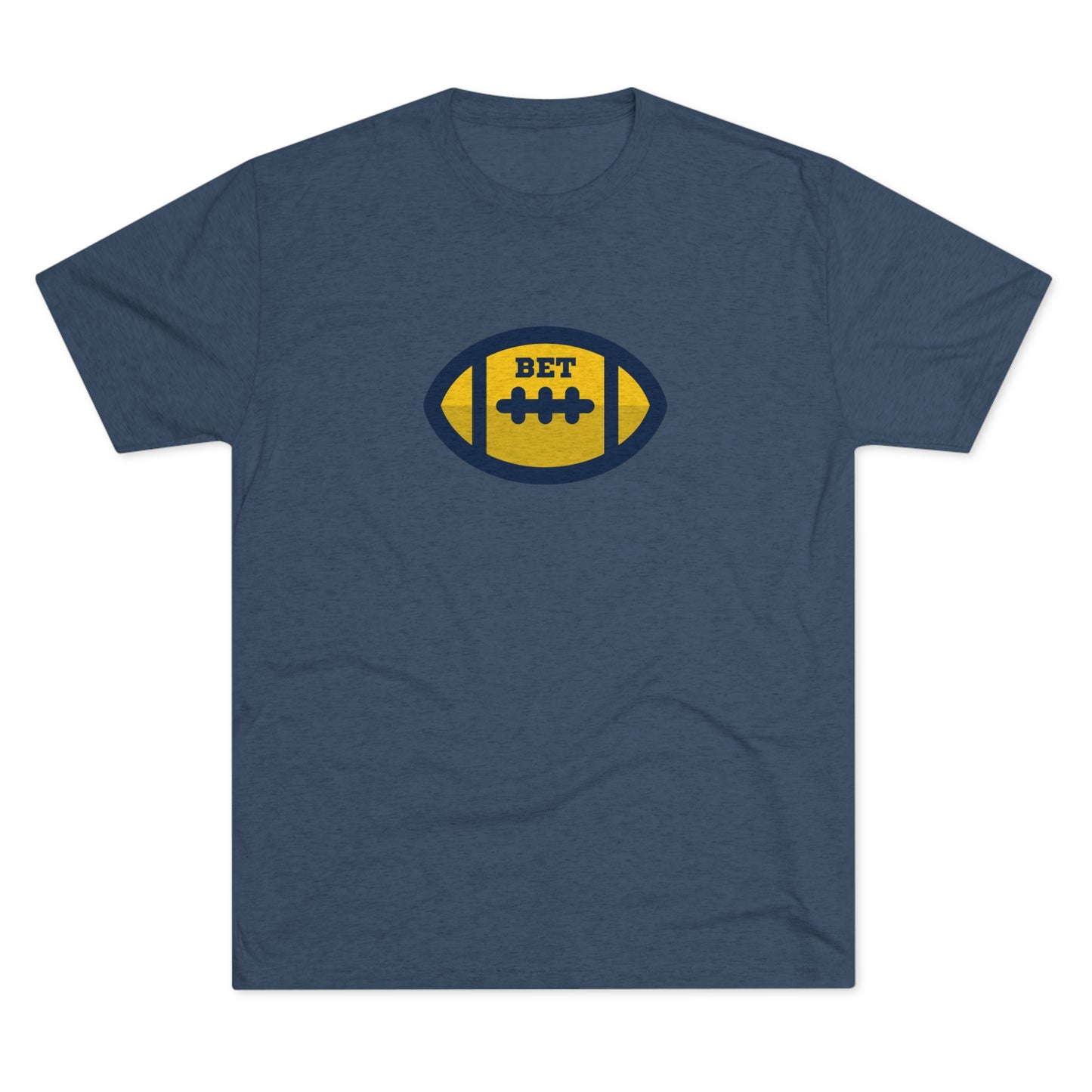 Bet - Cute Football Unisex Tri-blend Adult T-shirt