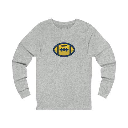 Bet - Cute Football Unisex Adult Jersey Long Sleeve Tee