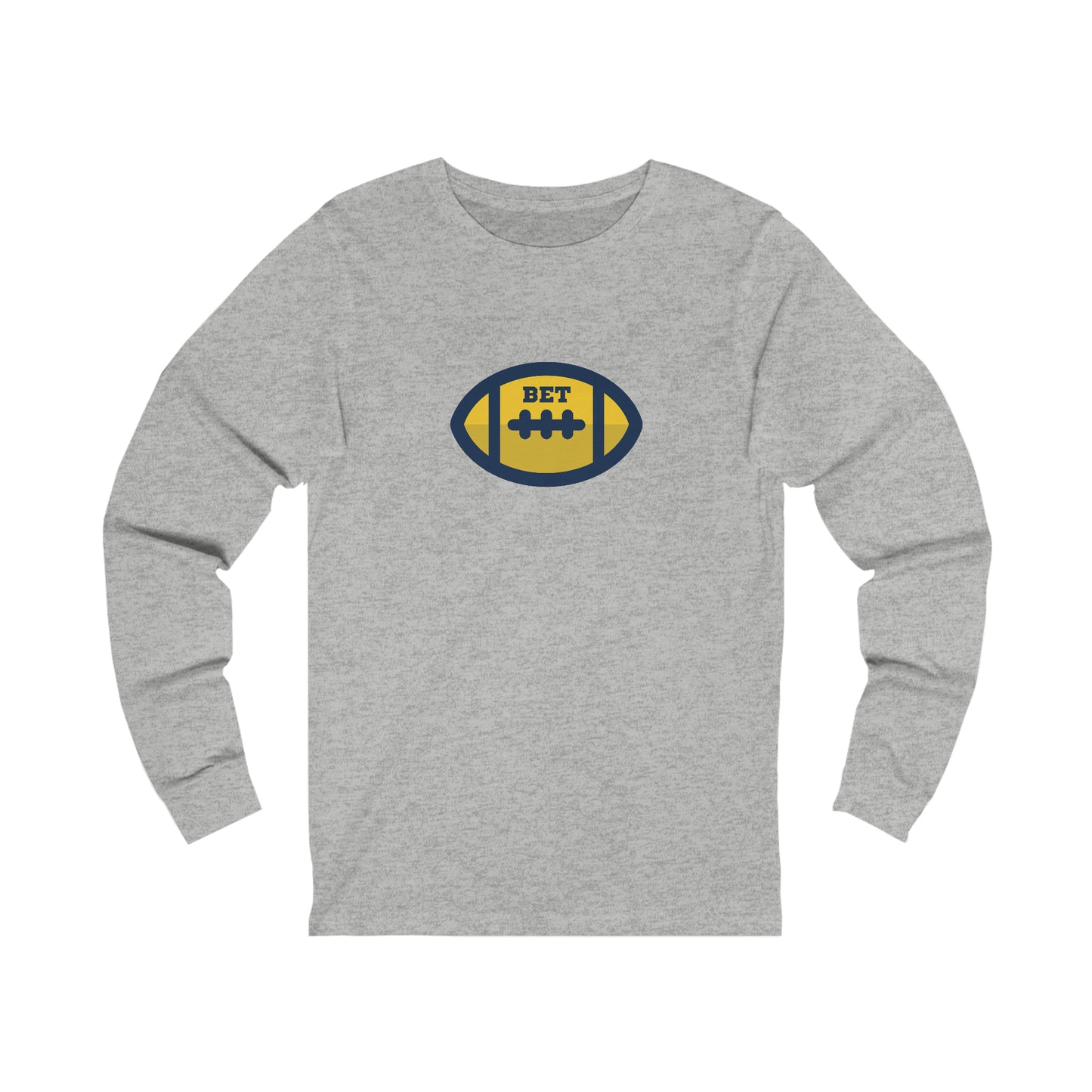 Bet - Cute Football Unisex Adult Jersey Long Sleeve Tee