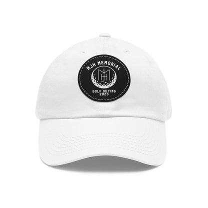 MJH Golf Logo Dad Hat with Leather Patch (Round)