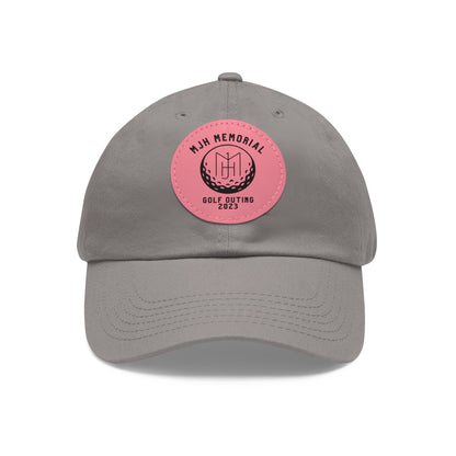 MJH Golf Logo Dad Hat with Leather Patch (Round)