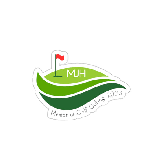 MJH Green Die-Cut Stickers