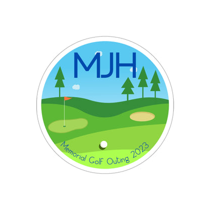 MJH Golf Course Die-Cut Stickers