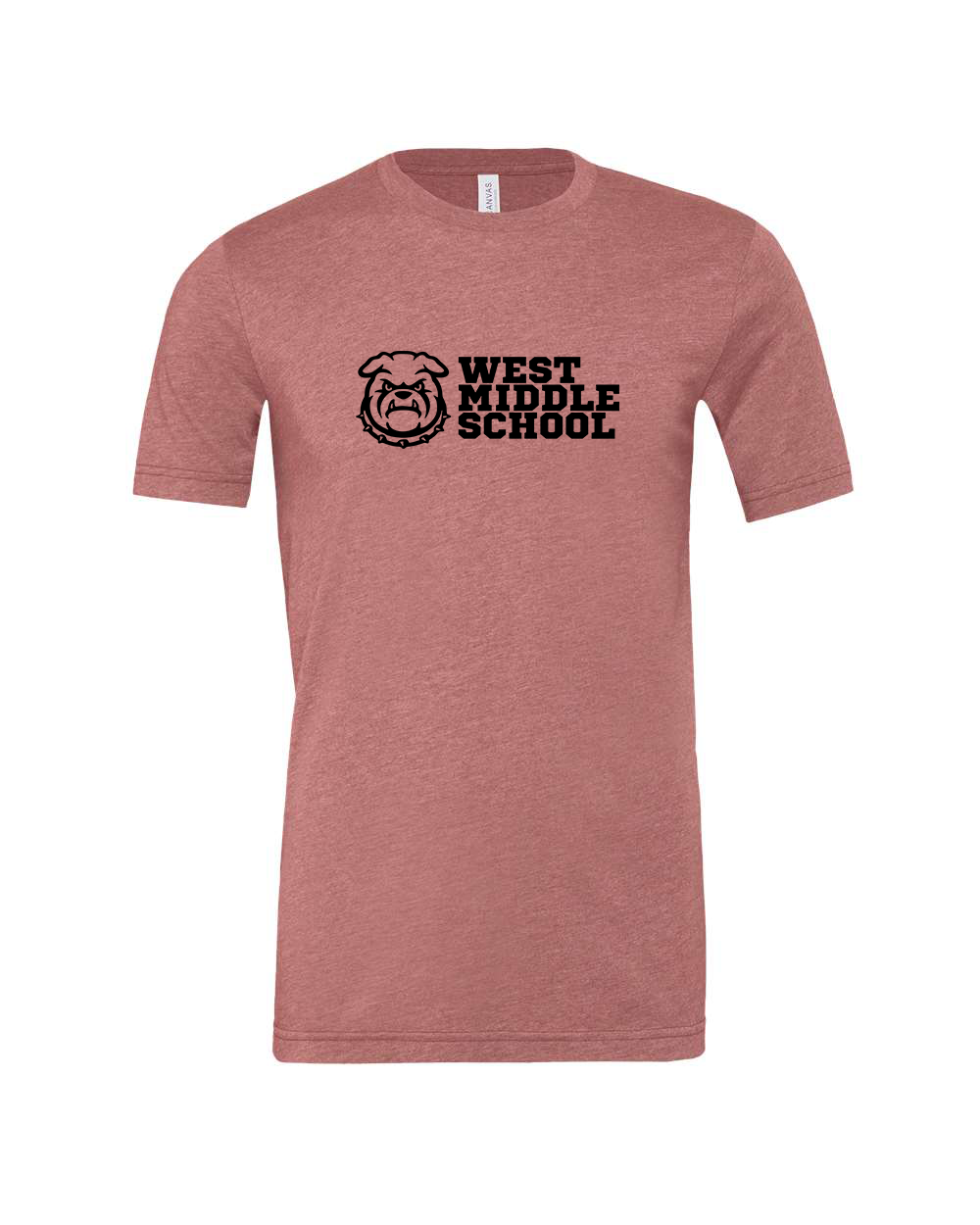 West Bulldog Adult T-Shirt Bella+Canvas 3001CVC