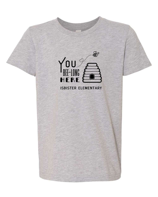 Isbister Bee-Long Here Youth T-Shirt Bella +Canvas 3001YCVC