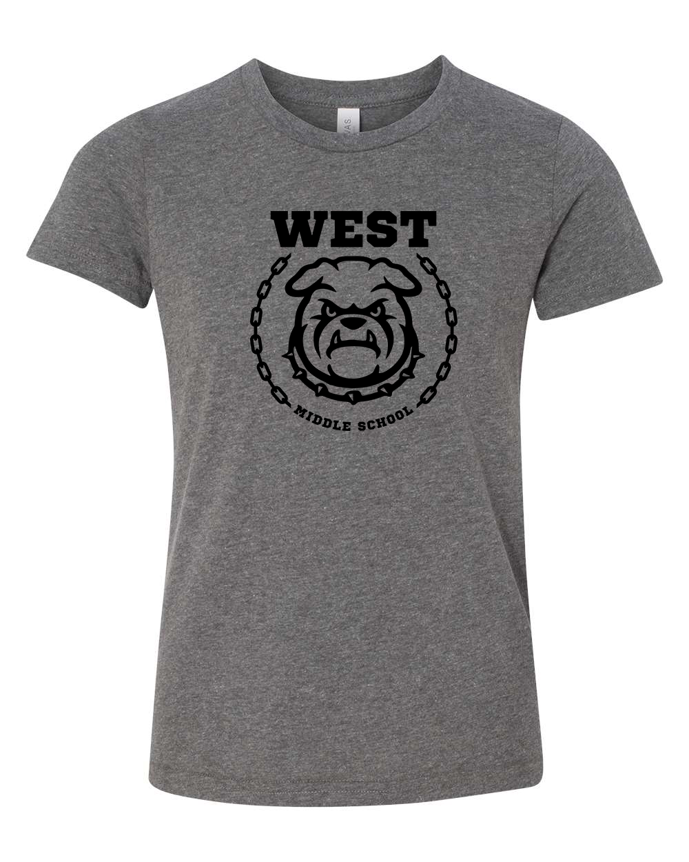 West Emblem Youth T-Shirt Bella +Canvas 3001YCVC