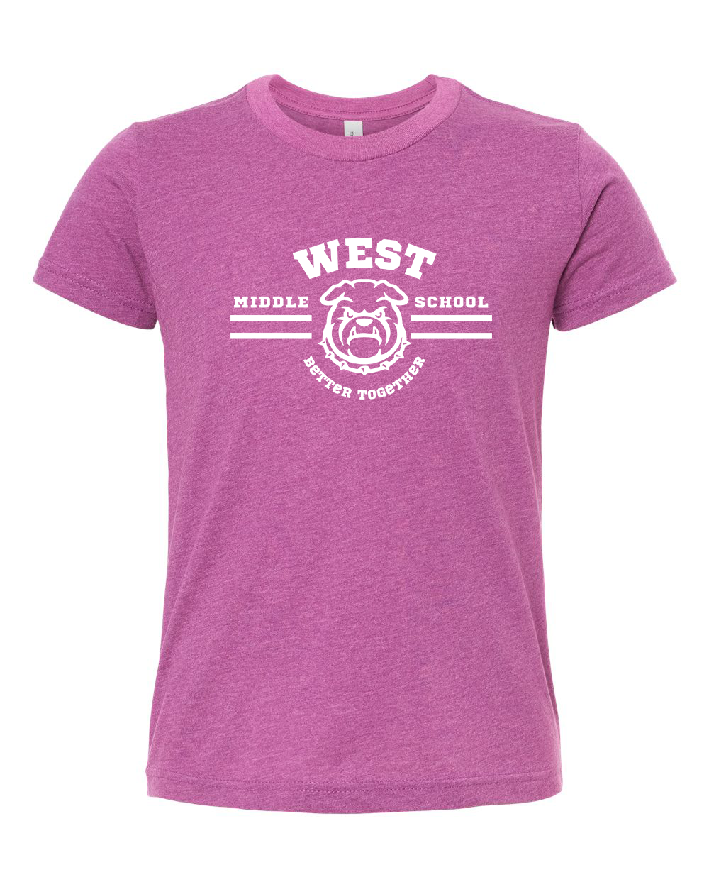 West Motto Youth T-Shirt Bella +Canvas 3001YCVC