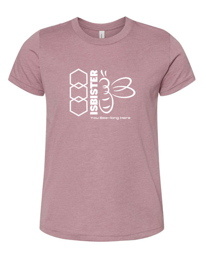 Isbister Bee-Long Here Youth T-Shirt Bella +Canvas 3001YCVC