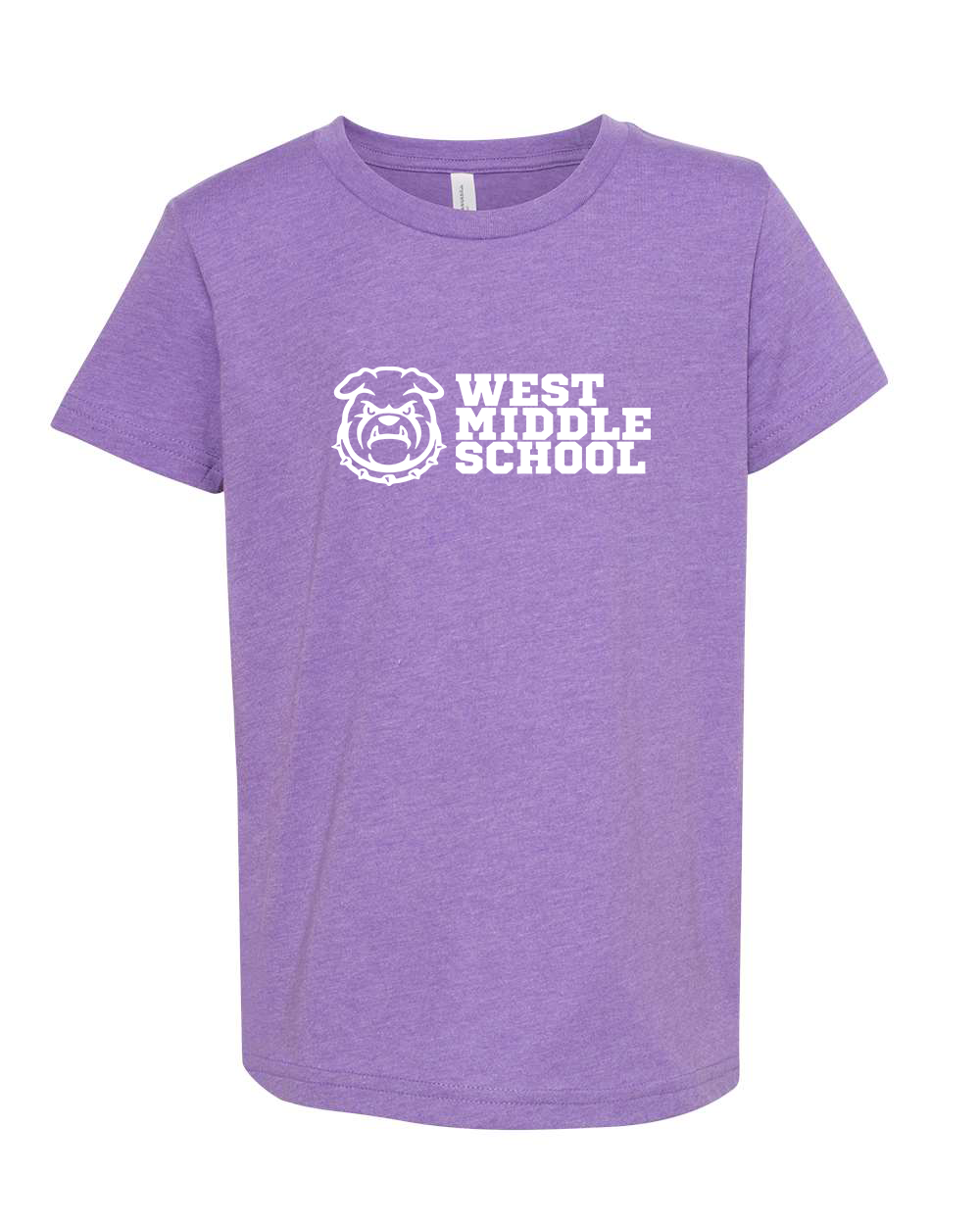 West Bulldog Youth T-Shirt Bella +Canvas 3001YCVC