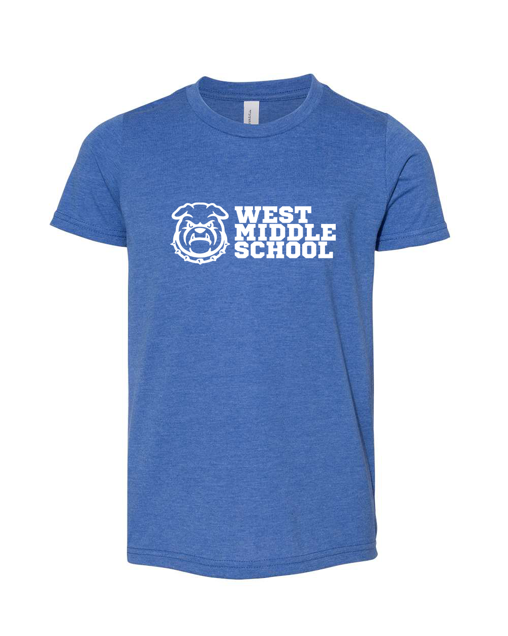 West Bulldog Youth T-Shirt Bella +Canvas 3001YCVC
