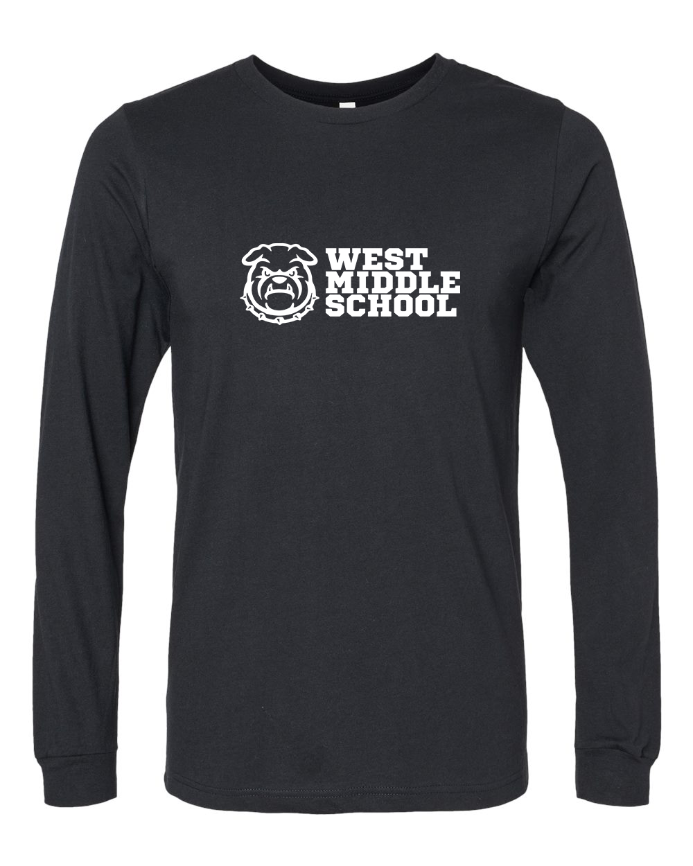 West Bulldog Adult Long Sleeve Bella+Canvas 3501CVC