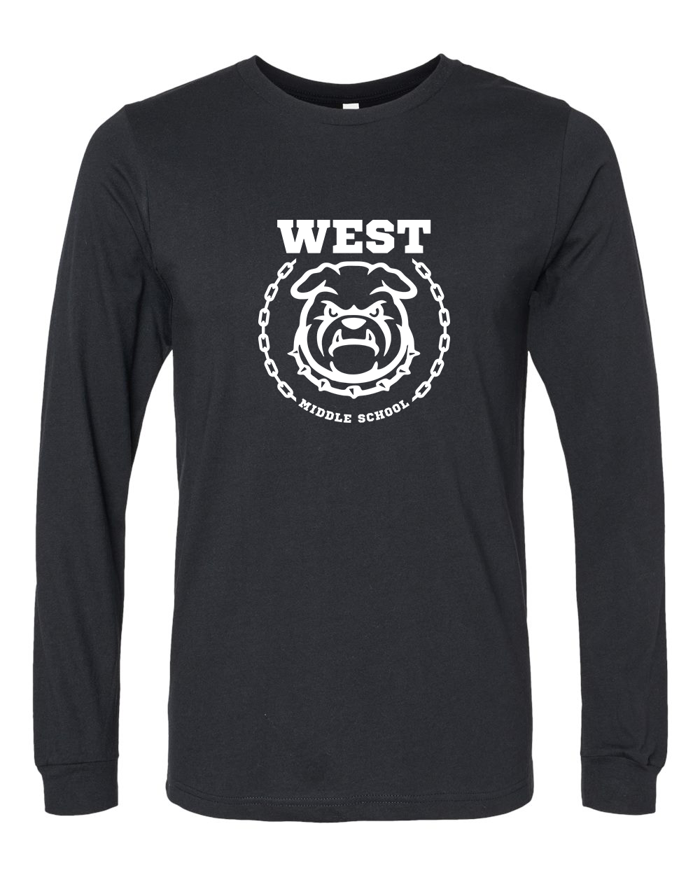 West Emblem Adult Long Sleeve Bella+Canvas 3501CVC