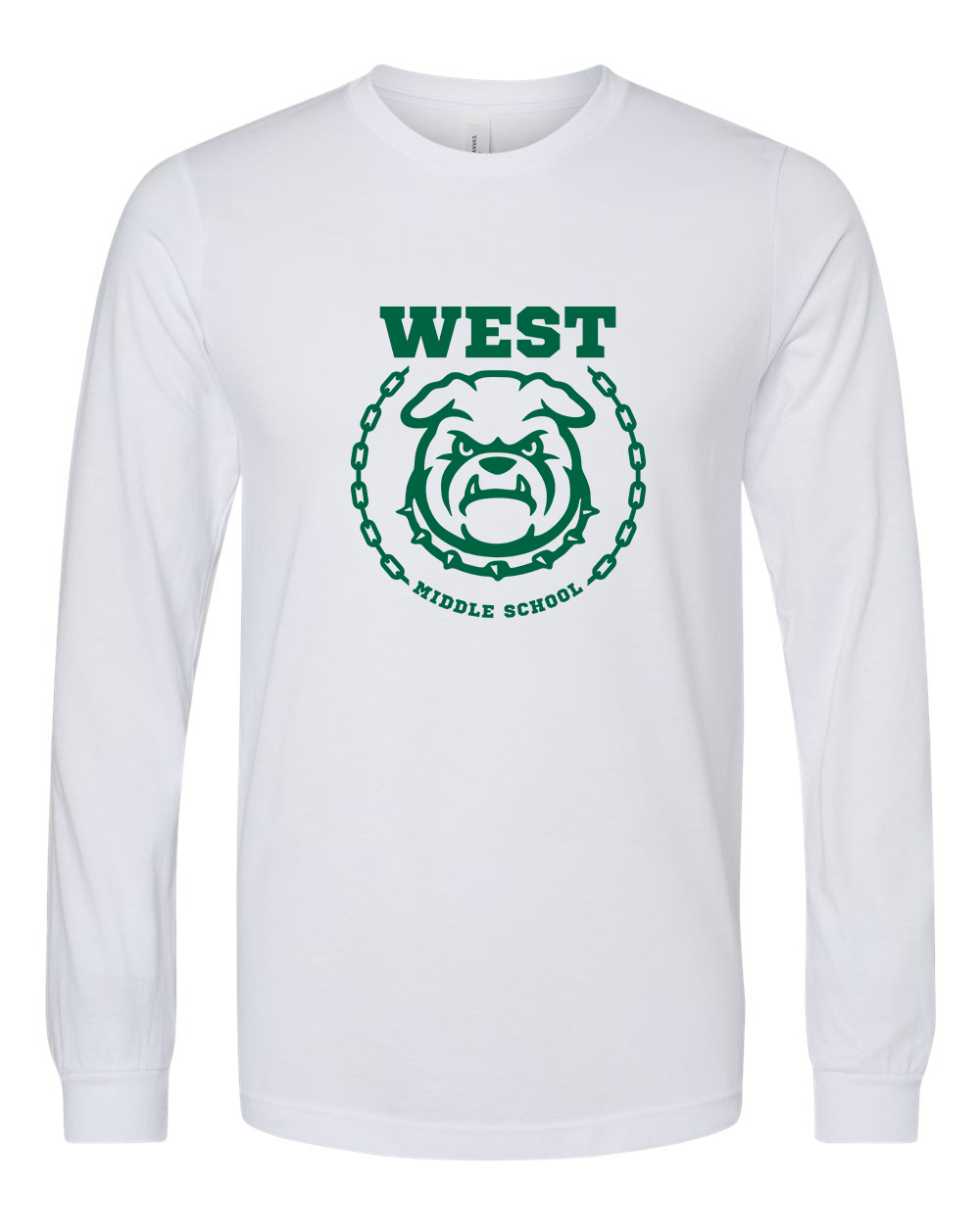 West Emblem Adult Long Sleeve Bella+Canvas 3501CVC