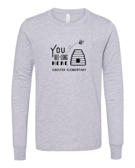 Isbister Bee-Long Here Long Sleeve Bella+Canvas 3501CVC