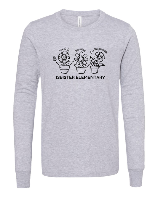 Isbister Motto 2025 Youth Long Sleeve Bella+Canvas 3501YCVC