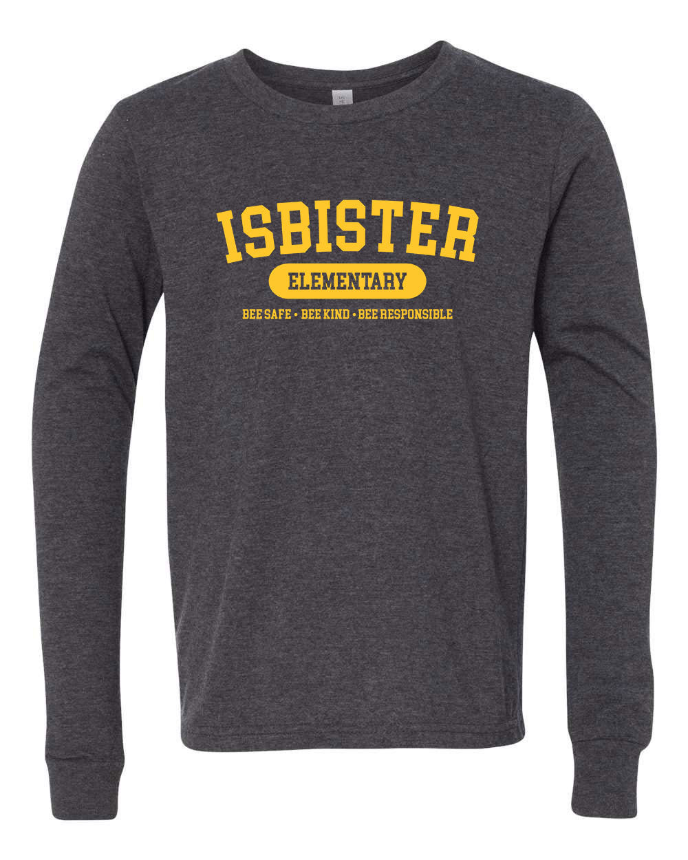Isbister Motto Youth Long Sleeve Bella+Canvas 3501YCVC