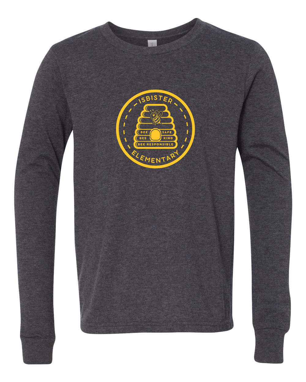 Isbister Motto 2024 Youth Long Sleeve Bella+Canvas 3501YCVC