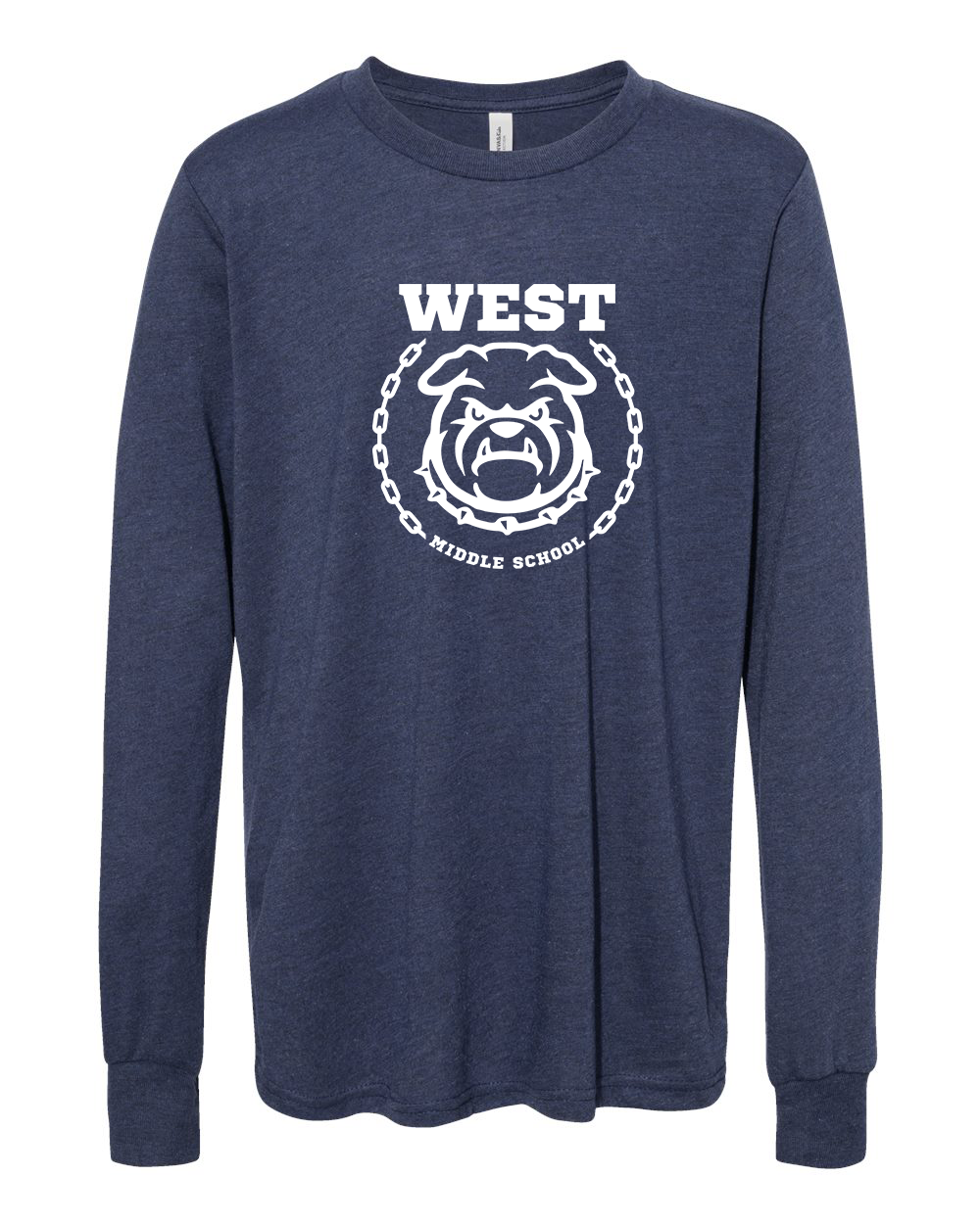 West Emblem Youth Long Sleeve Bella+Canvas 3501YCVC