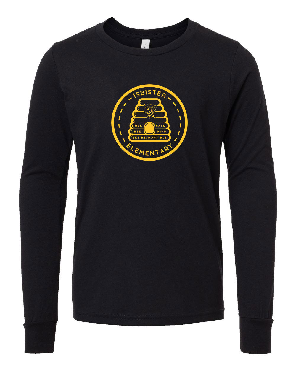 Isbister Motto 2024 Youth Long Sleeve Bella+Canvas 3501YCVC