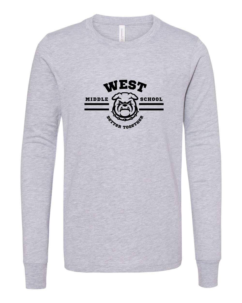West Motto Youth Long Sleeve Bella+Canvas 3501YCVC