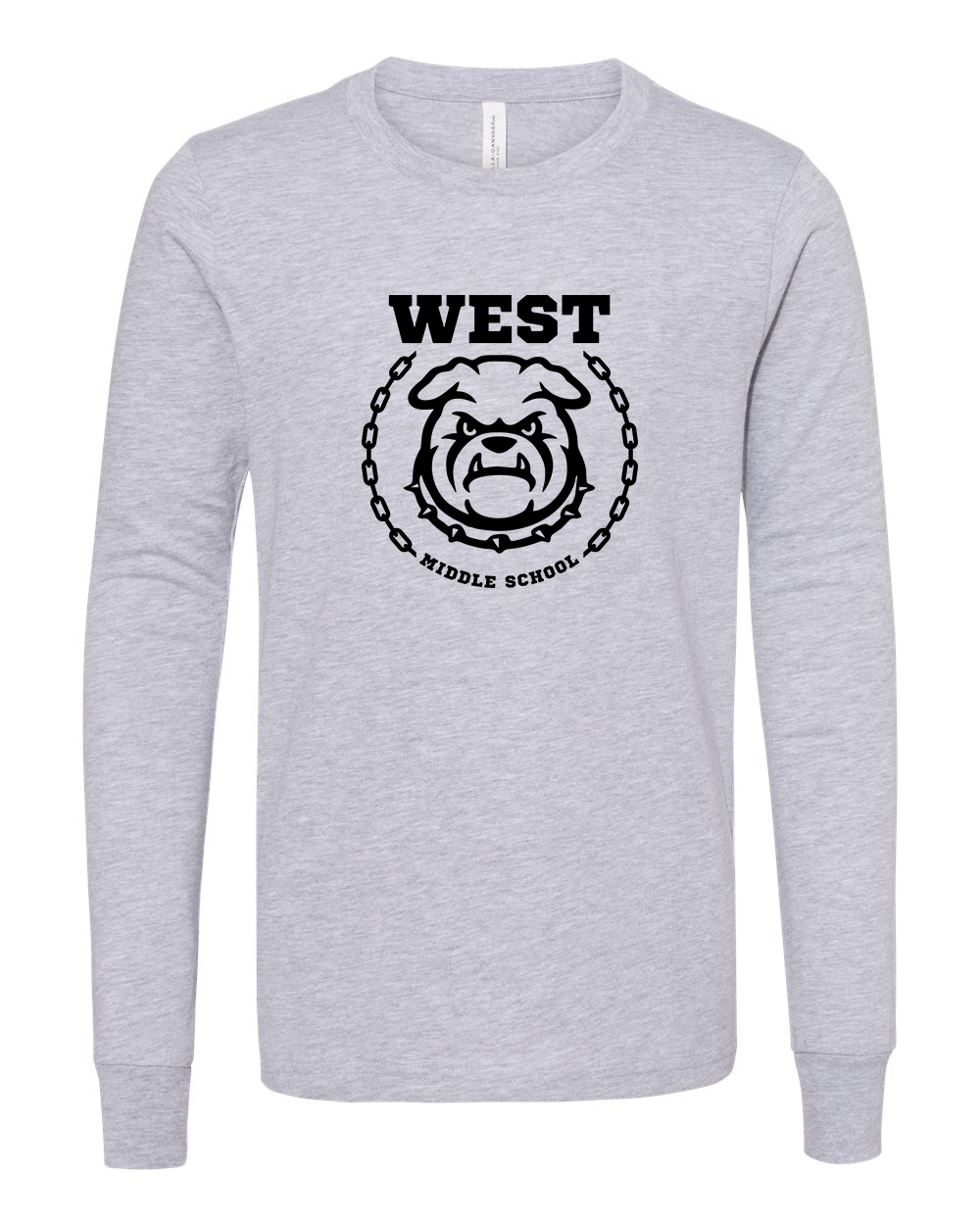 West Emblem Youth Long Sleeve Bella+Canvas 3501YCVC