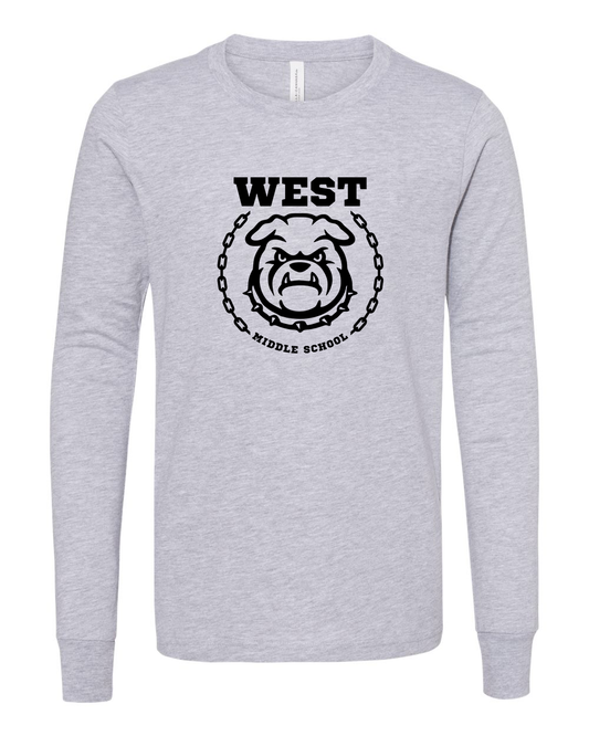 West Emblem Youth Long Sleeve Bella+Canvas 3501YCVC