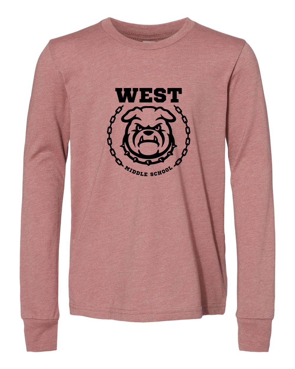 West Emblem Youth Long Sleeve Bella+Canvas 3501YCVC