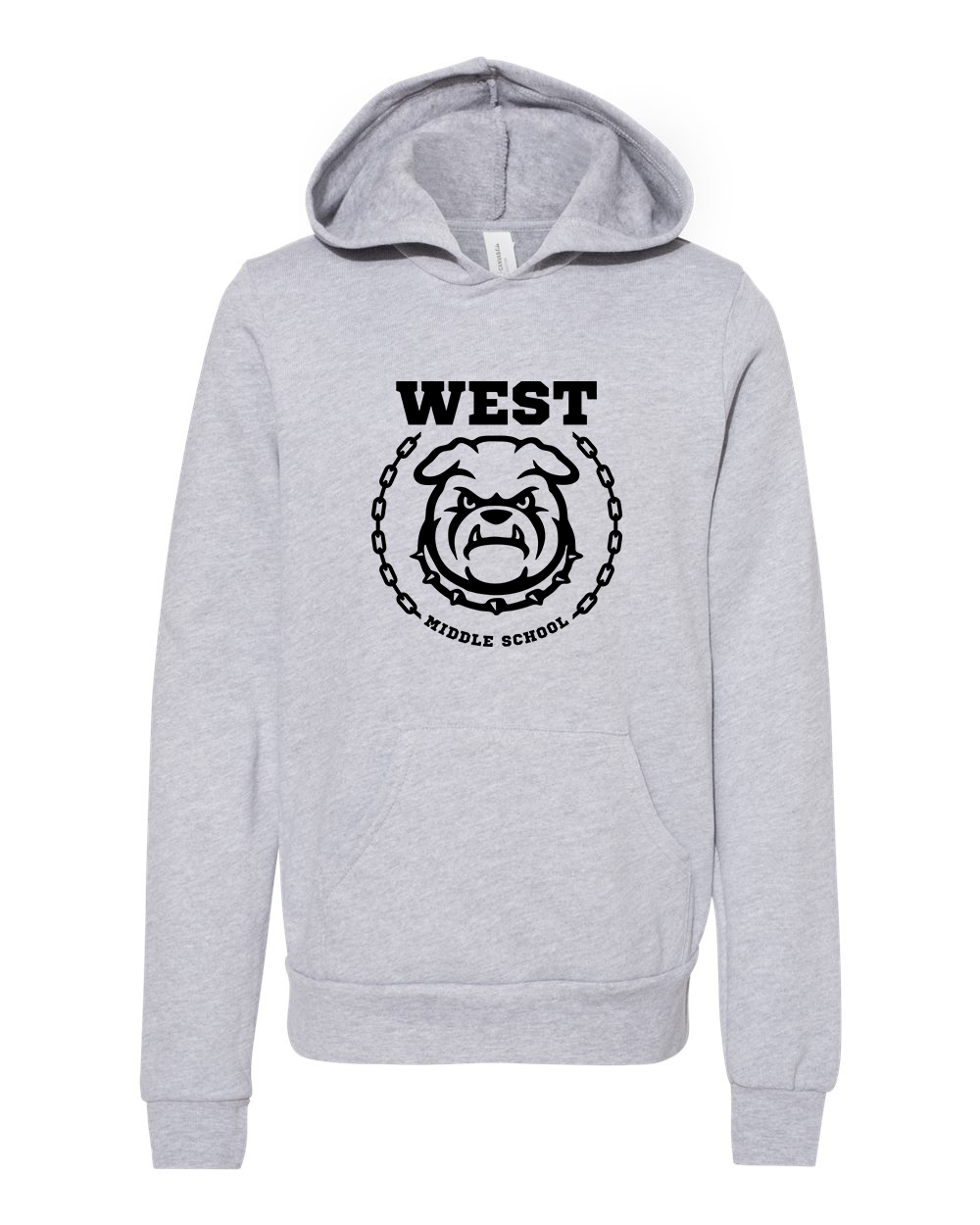 West Emblem Youth Hoodie Bella+Canvas 3719Y