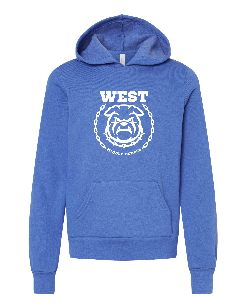West Emblem Youth Hoodie Bella+Canvas 3719Y