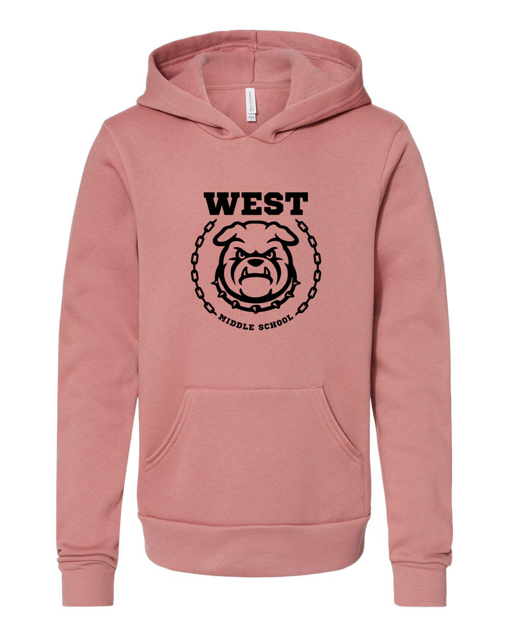 West Emblem Youth Hoodie Bella+Canvas 3719Y