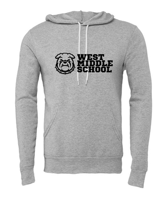 West Bulldog Adult Hoodie Bella+Canvas 3719