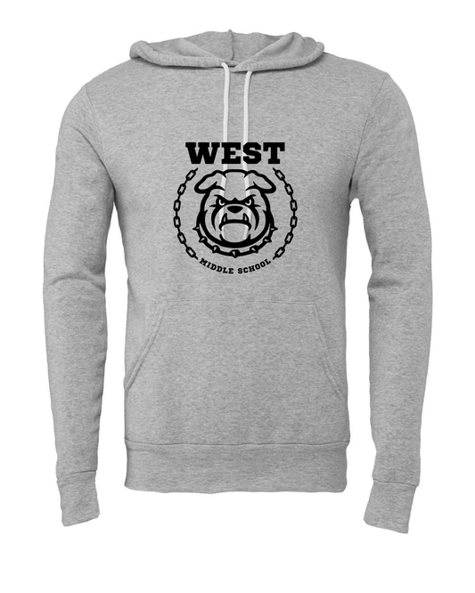 West Emblem Adult Hoodie Bella+Canvas 3719