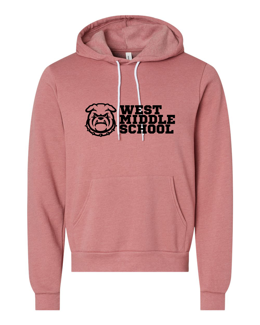 West Bulldog Adult Hoodie Bella+Canvas 3719