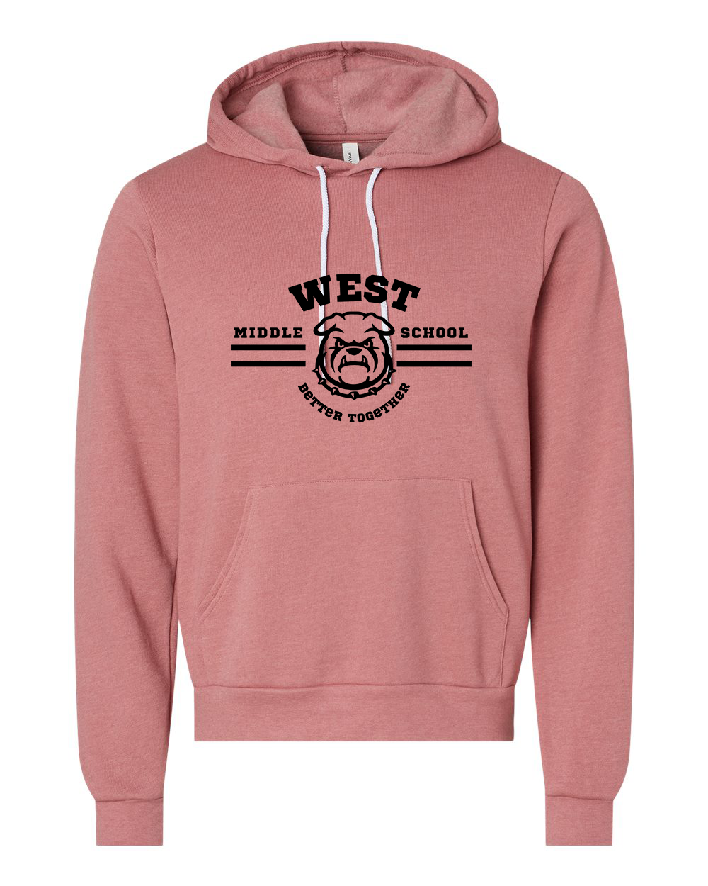 West Motto Adult Hoodie Bella+Canvas 3719