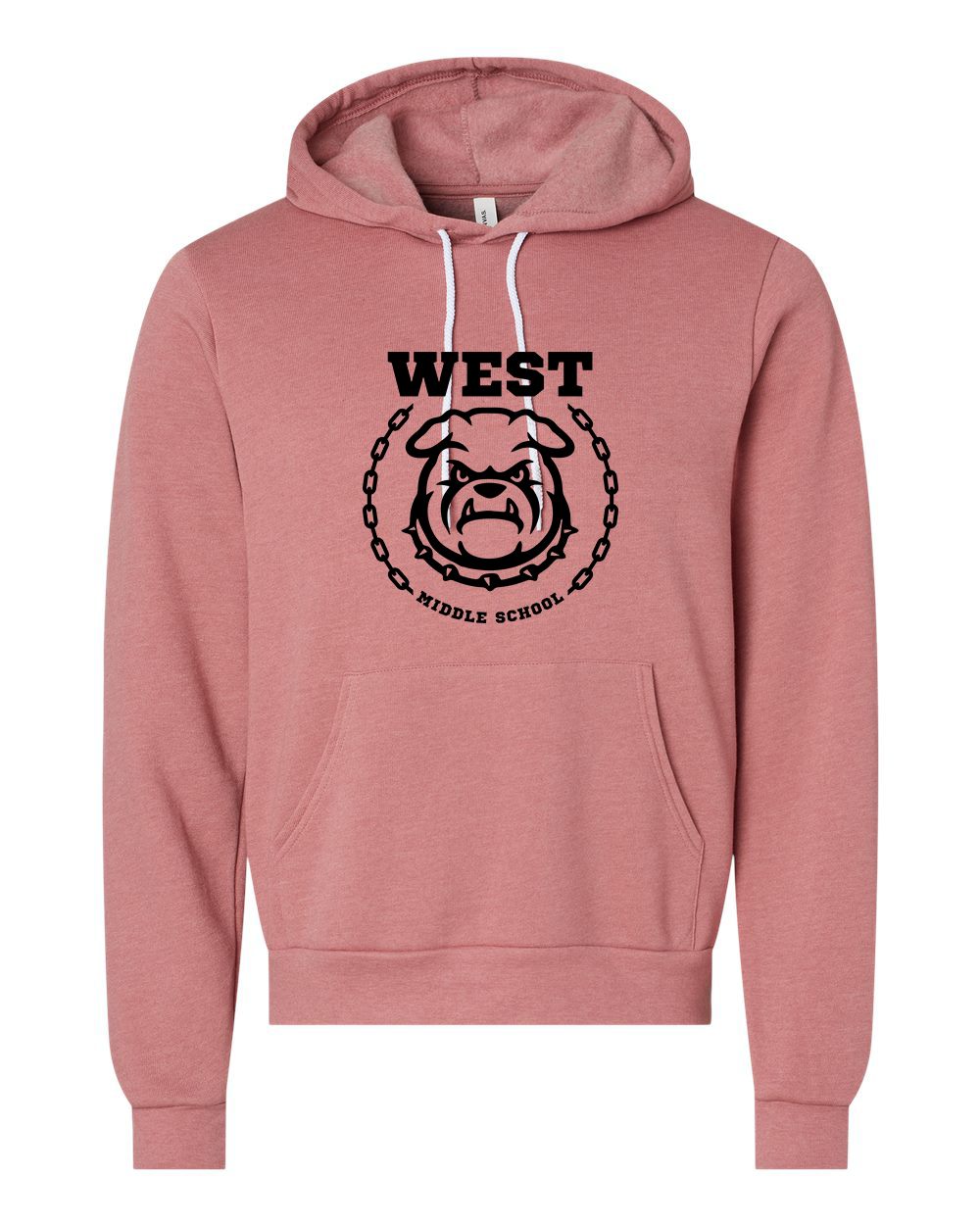 West Emblem Adult Hoodie Bella+Canvas 3719