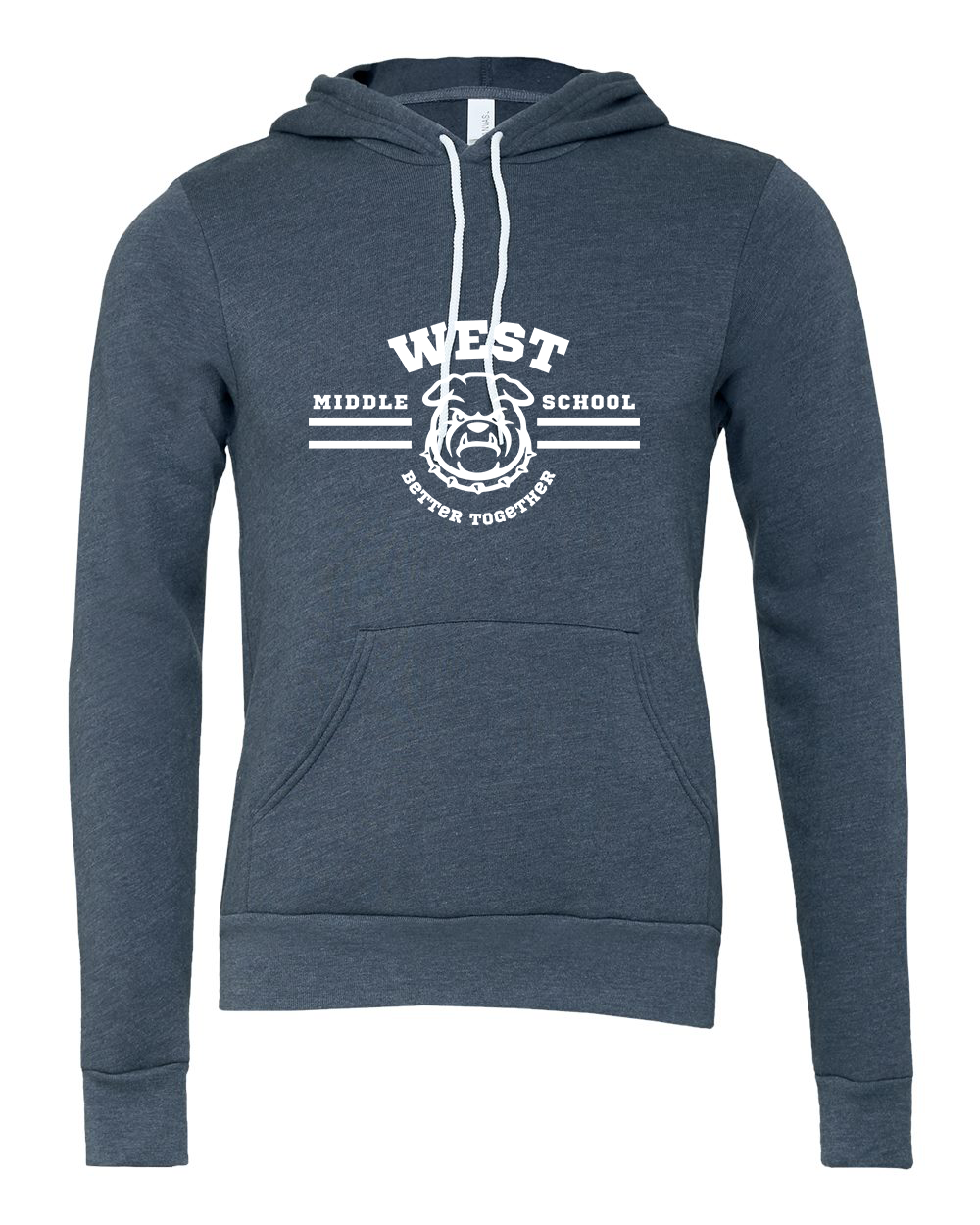 West Motto Adult Hoodie Bella+Canvas 3719