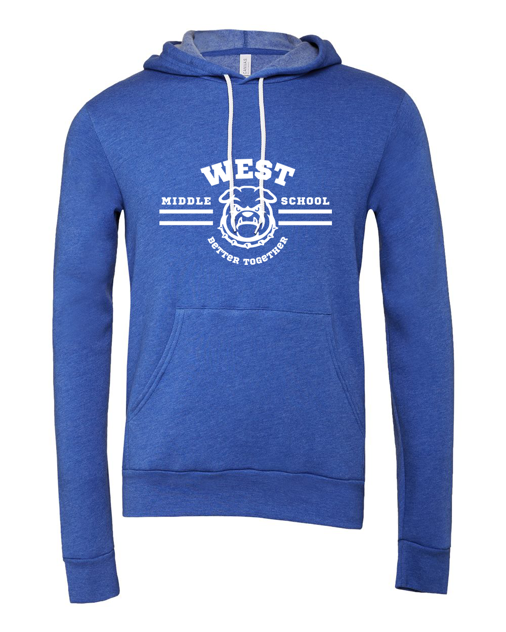 West Motto Adult Hoodie Bella+Canvas 3719