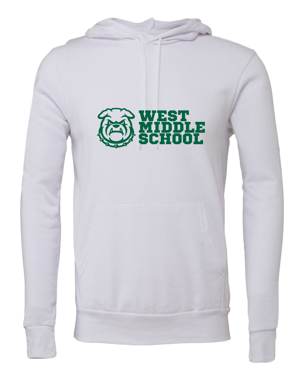 West Bulldog Adult Hoodie Bella+Canvas 3719